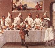 ZURBARAN  Francisco de St Hugo of Grenoble in the Carthusian Refectory oil